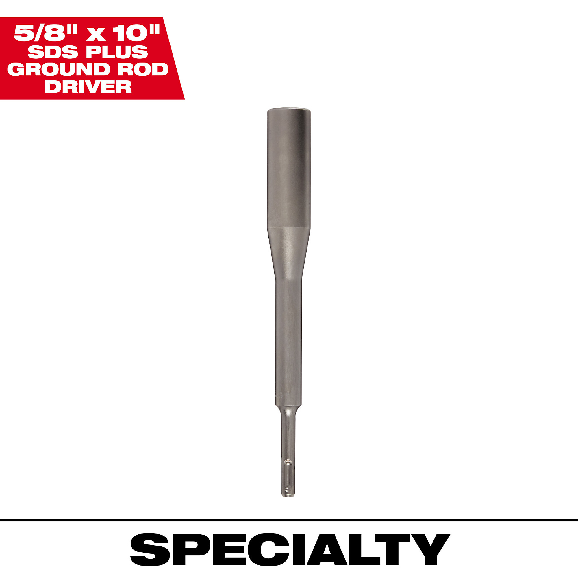 Milwaukee SDS-Plus Ground Rod Driver, 5/8in. x 10in., Model# 48-62-6031